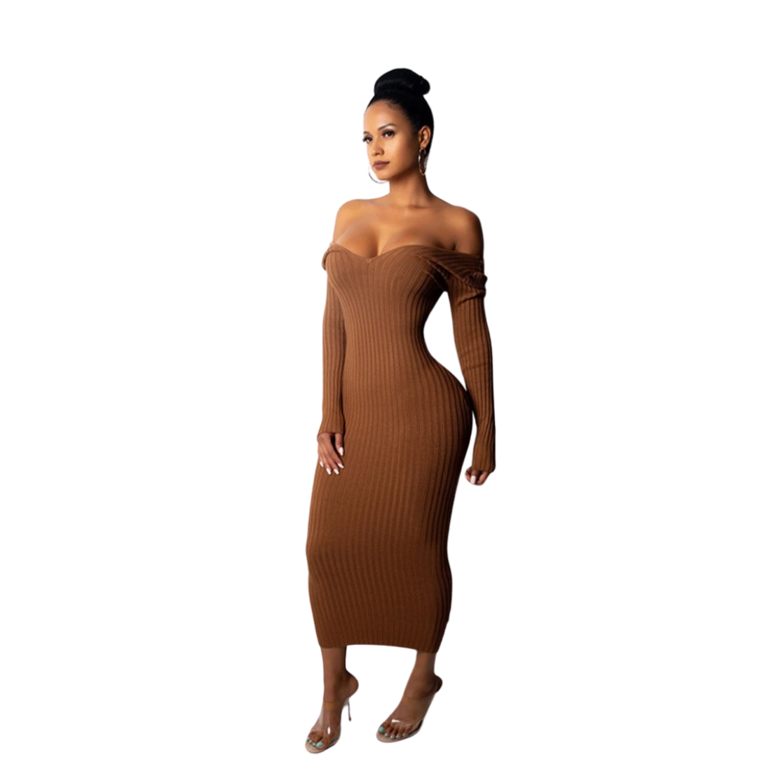 Fire Desire Bodycon Dress Rust Forever Summer